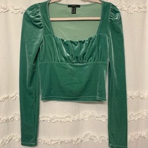 Forever 21 Velvet crop top